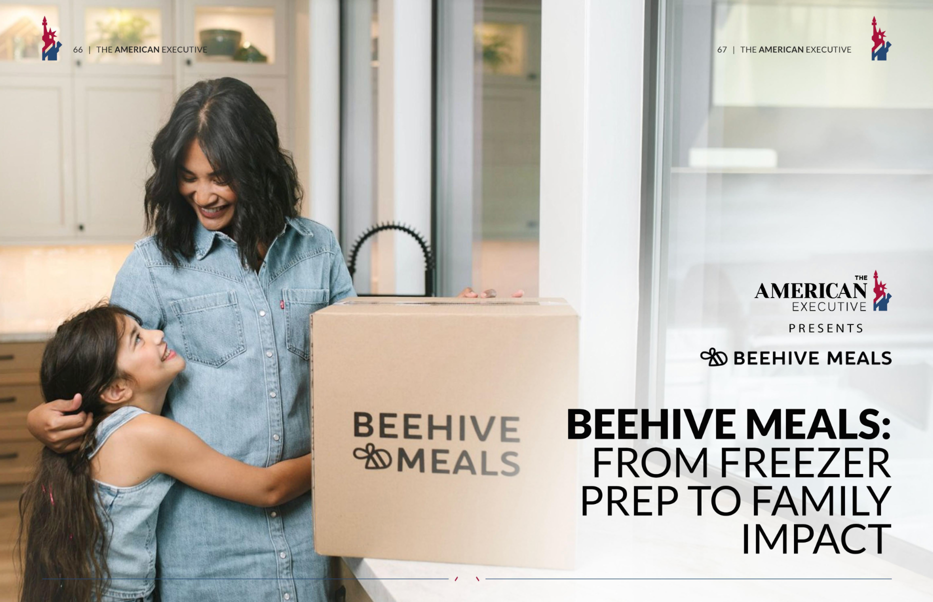 The American Executive Magazine features Beehive Meals impact on families