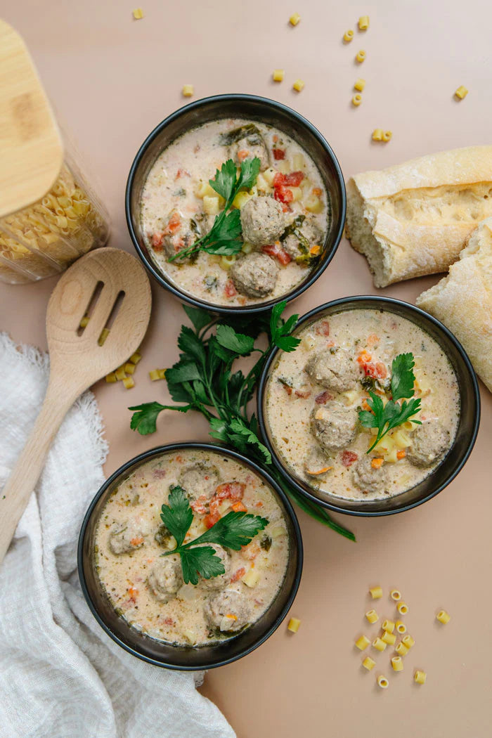 Creamy Italian Meatball Soup