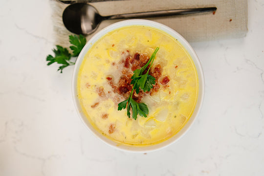 Cheesy Ham and Potato Soup