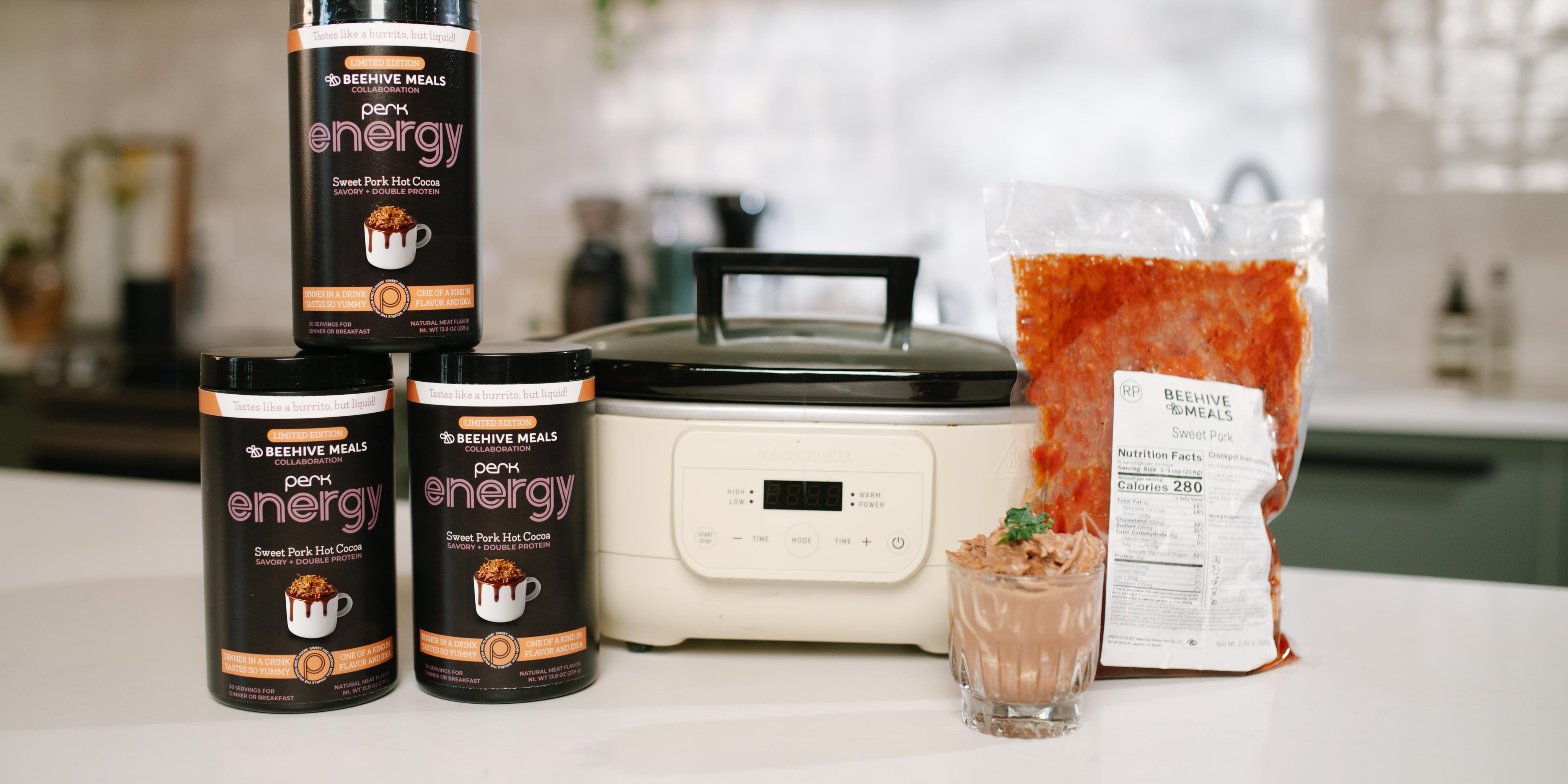 Sweet Pork… Hot Cocoa?! Our Collab with Perk Energy