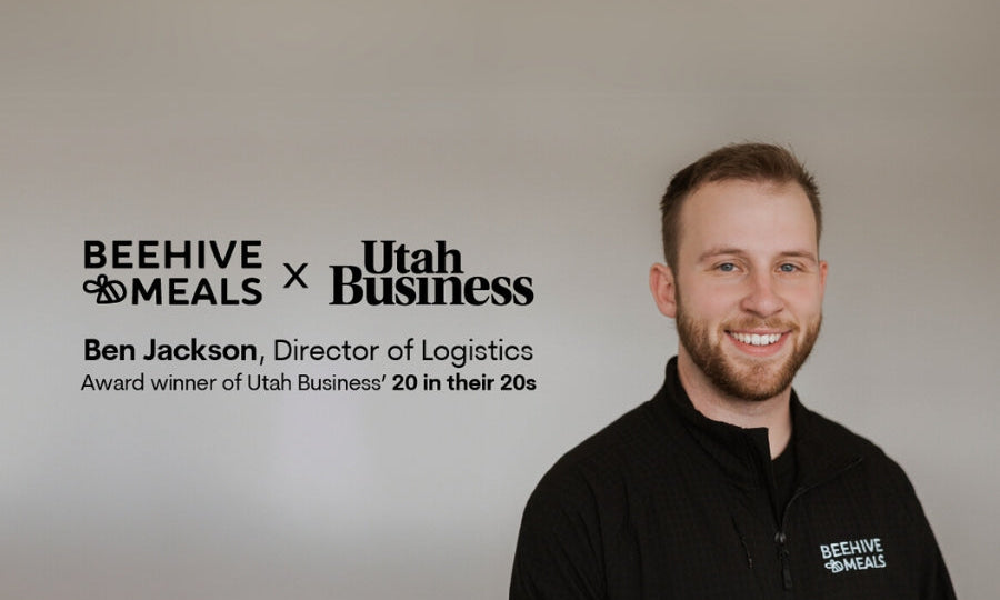 Beehive Meals’ Director of Logistics, Ben Jackson, Recognized in Utah Business’ ‘20 in Their 20s’ List for 2024