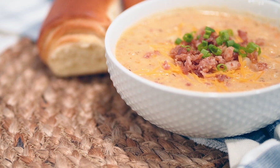 Loaded Cheesy Potato Soup