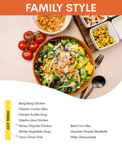 July Menu (Family Style)