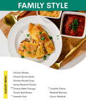 August Menu (Family Style)