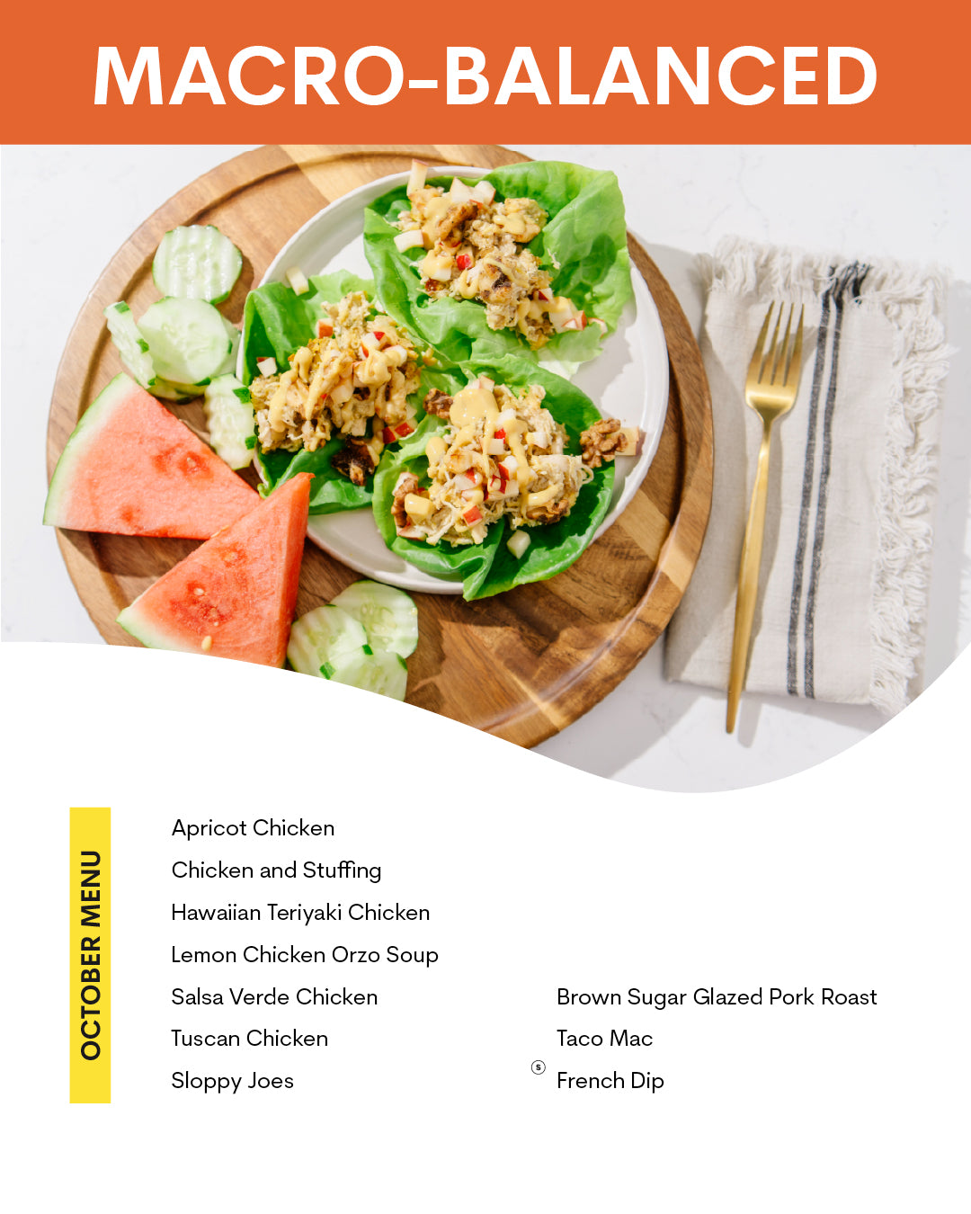 October Menu (Macro-Balanced)
