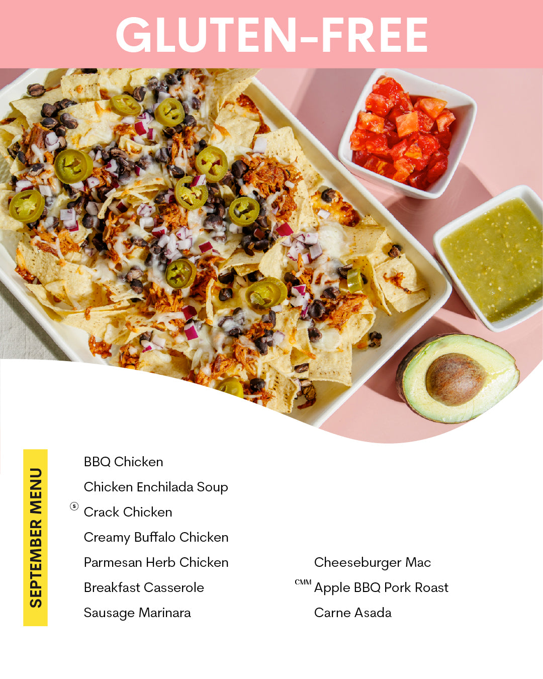September Menu (Gluten-Free)