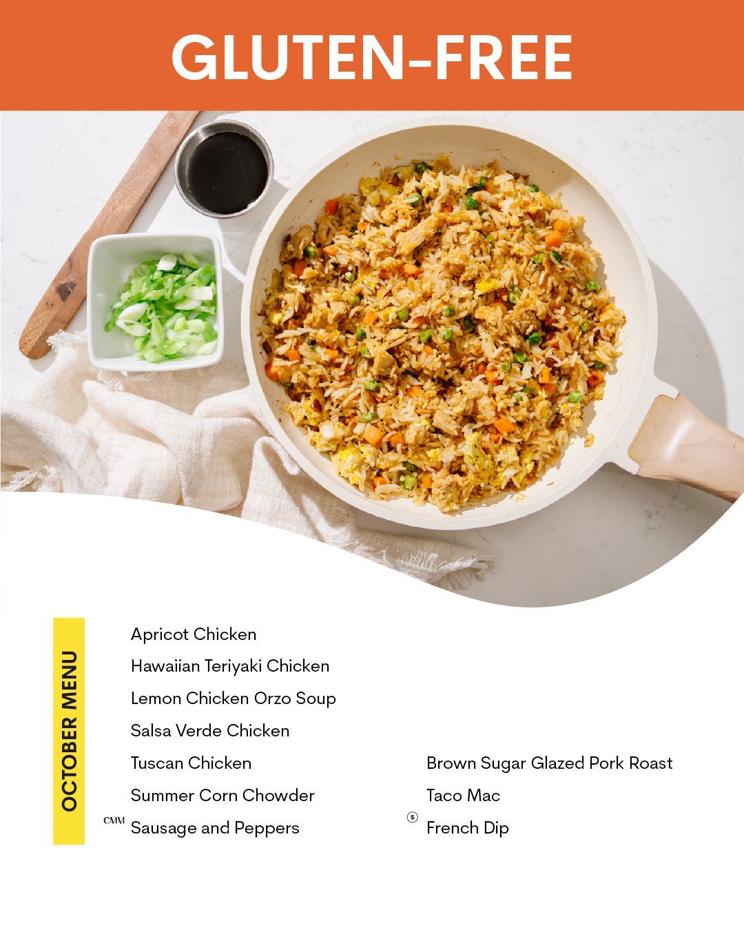 October Menu (Gluten-Free)