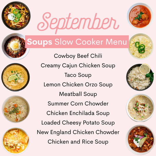 September Soup Menu