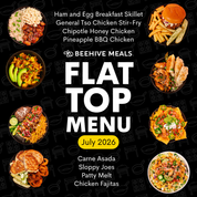 July Flat Top Menu