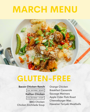 March Gluten-Free Menu